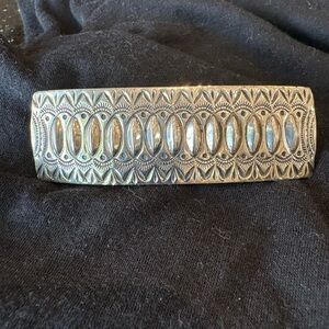 Elegant Sterling Silver Hair Clip